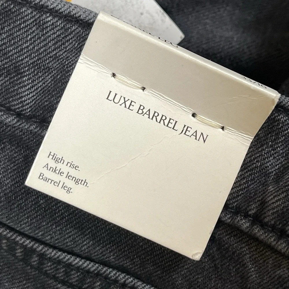 New Banana Republic Factory Gray High Rise Twisted Barrel Leg Jeans Sz 33/16 NWT
